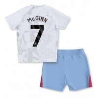 Camisa de time de futebol Aston Villa John McGinn #7 Replicas 2º Equipamento Infantil 2023-24 Manga Curta (+ Calças curtas)